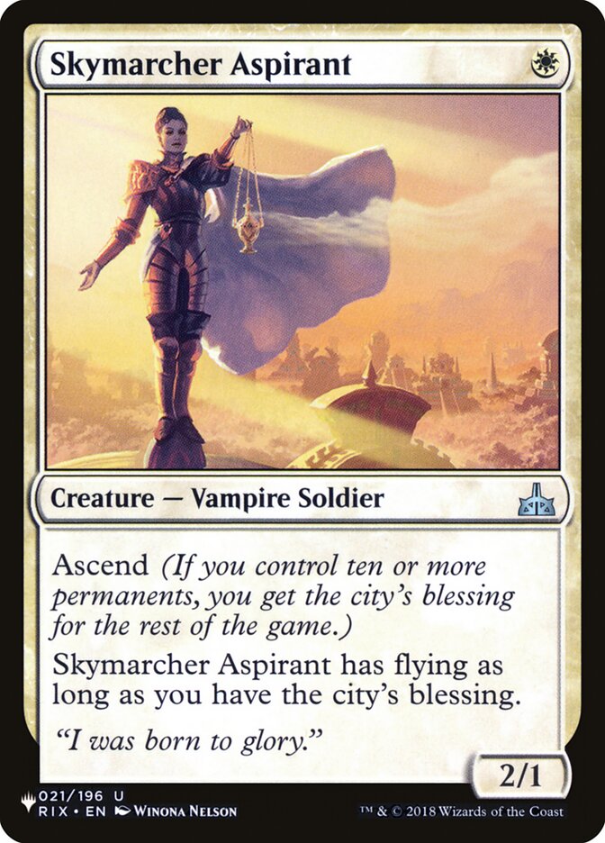 Skymarcher Aspirant [The List] | Dumpster Cat Games