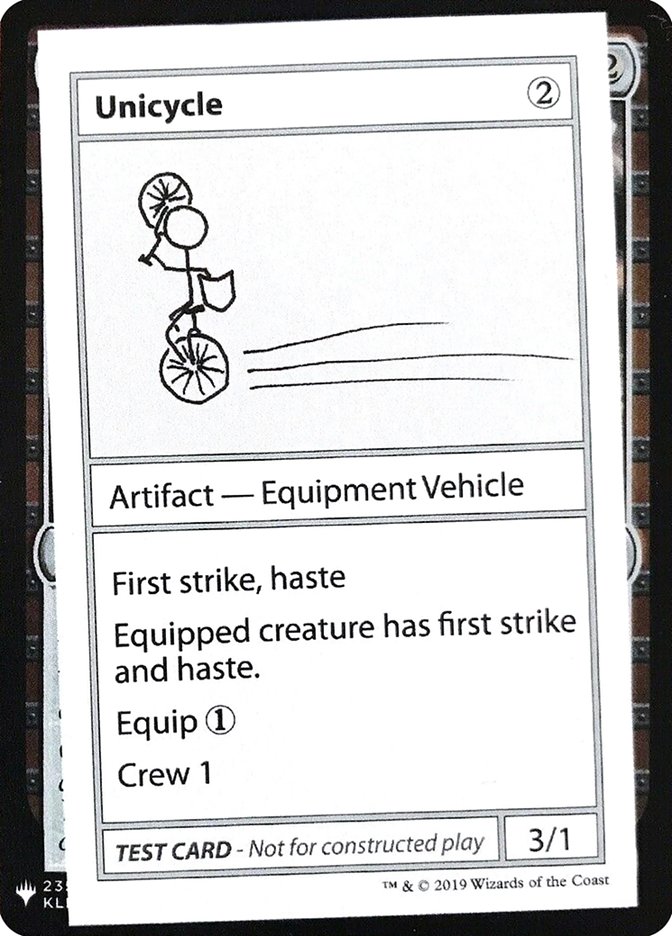 Unicycle [Mystery Booster Playtest Cards] | Dumpster Cat Games