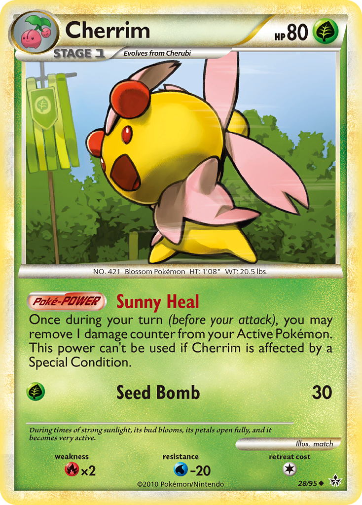 Cherrim (28/95) [HeartGold & SoulSilver: Unleashed] | Dumpster Cat Games