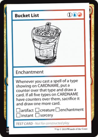 Bucket List (2021 Edition) [Mystery Booster Playtest Cards] | Dumpster Cat Games