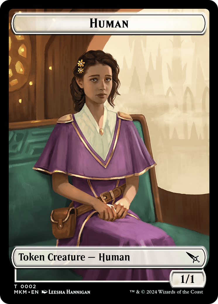 Human Token [Murders at Karlov Manor Tokens] | Dumpster Cat Games