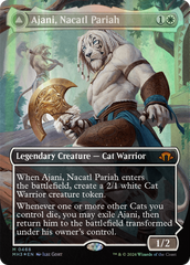 Ajani, Nacatl Pariah // Ajani, Nacatl Avenger (Borderless) (Textured Foil) [Modern Horizons 3] | Dumpster Cat Games