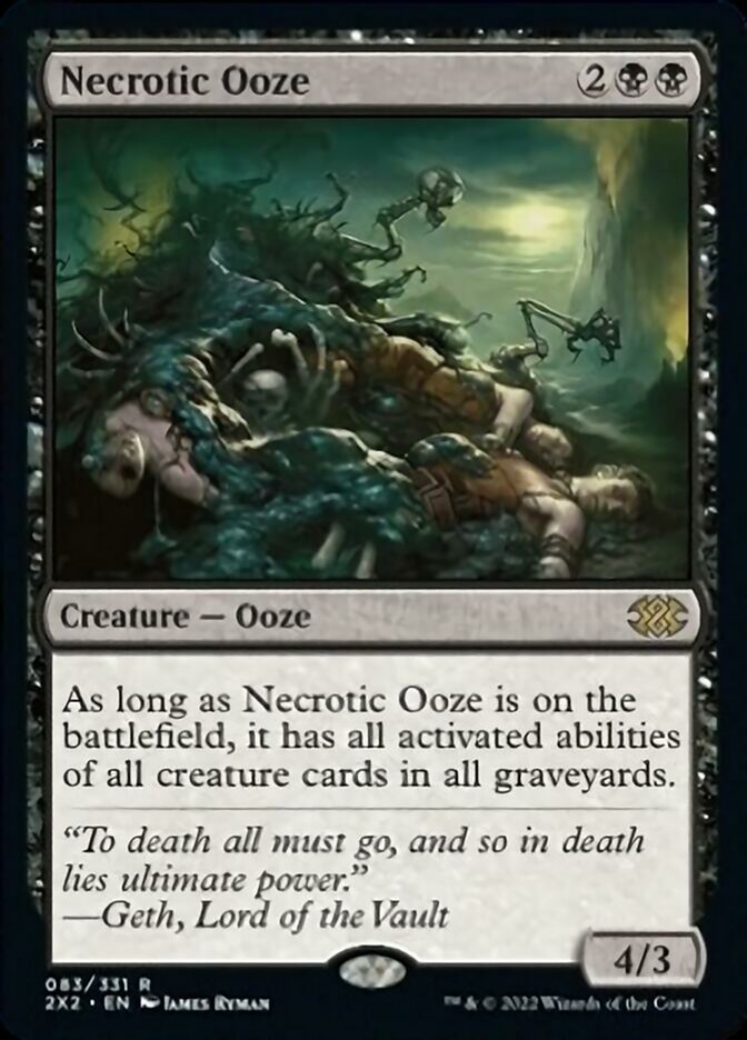 Necrotic Ooze [Double Masters 2022] | Dumpster Cat Games