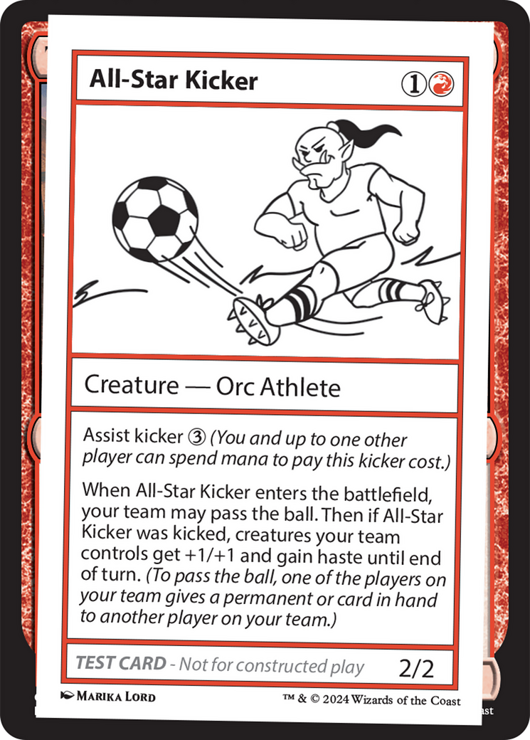 All-Star Kicker [Mystery Booster 2 Playtest Cards] | Dumpster Cat Games