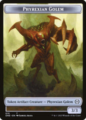 Phyrexian Goblin // Phyrexian Golem Double-Sided Token [Phyrexia: All Will Be One Tokens] | Dumpster Cat Games