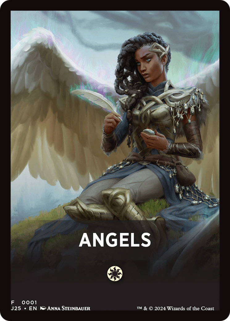 Angels Theme Card [Foundations Jumpstart Front Cards] | Dumpster Cat Games