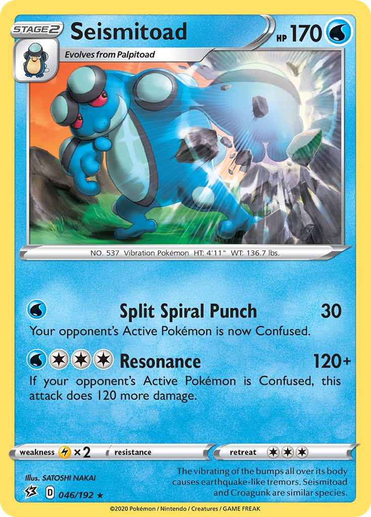 Seismitoad (046/192) [Sword & Shield: Rebel Clash] | Dumpster Cat Games