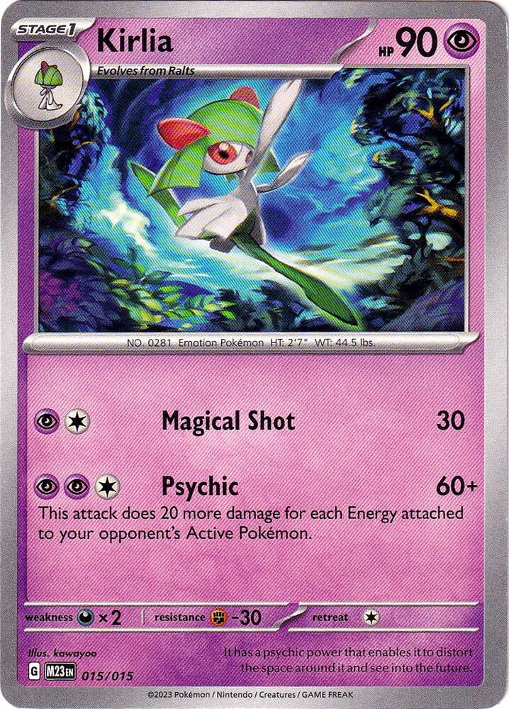 Kirlia (015/015) [McDonald's Promos: 2023 Collection] | Dumpster Cat Games