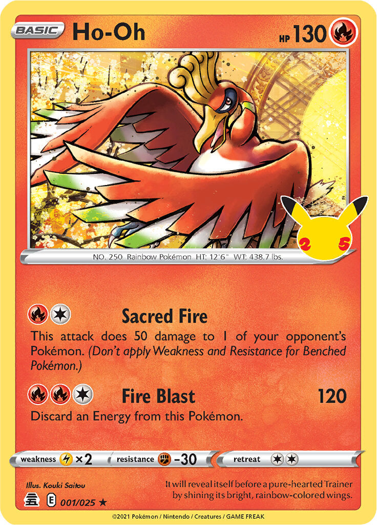 Ho-oh (001/025) [Celebrations: 25th Anniversary] | Dumpster Cat Games