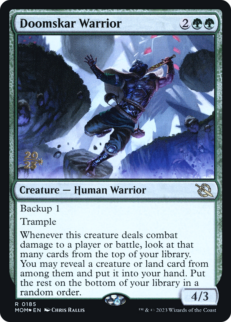 Doomskar Warrior [March of the Machine Prerelease Promos] | Dumpster Cat Games