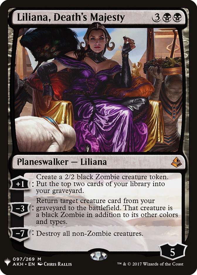 Liliana, Death's Majesty [The List] | Dumpster Cat Games