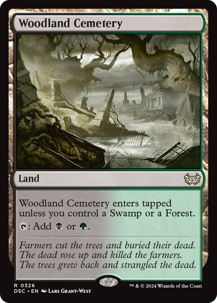 Woodland Cemetery [Duskmourn: House of Horror Commander] | Dumpster Cat Games