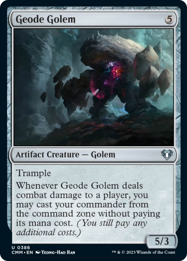 Geode Golem [Commander Masters] | Dumpster Cat Games