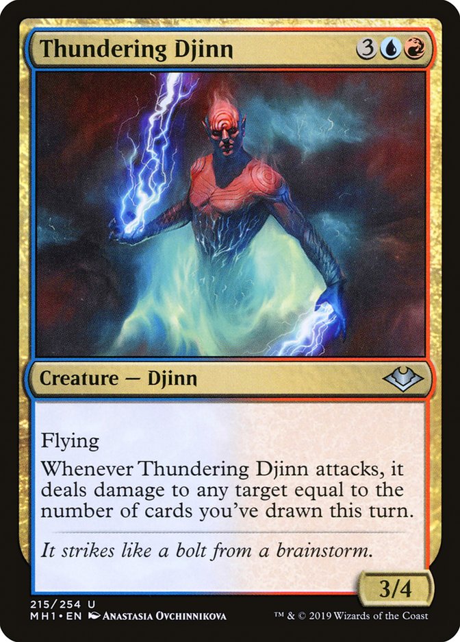 Thundering Djinn [Modern Horizons] | Dumpster Cat Games