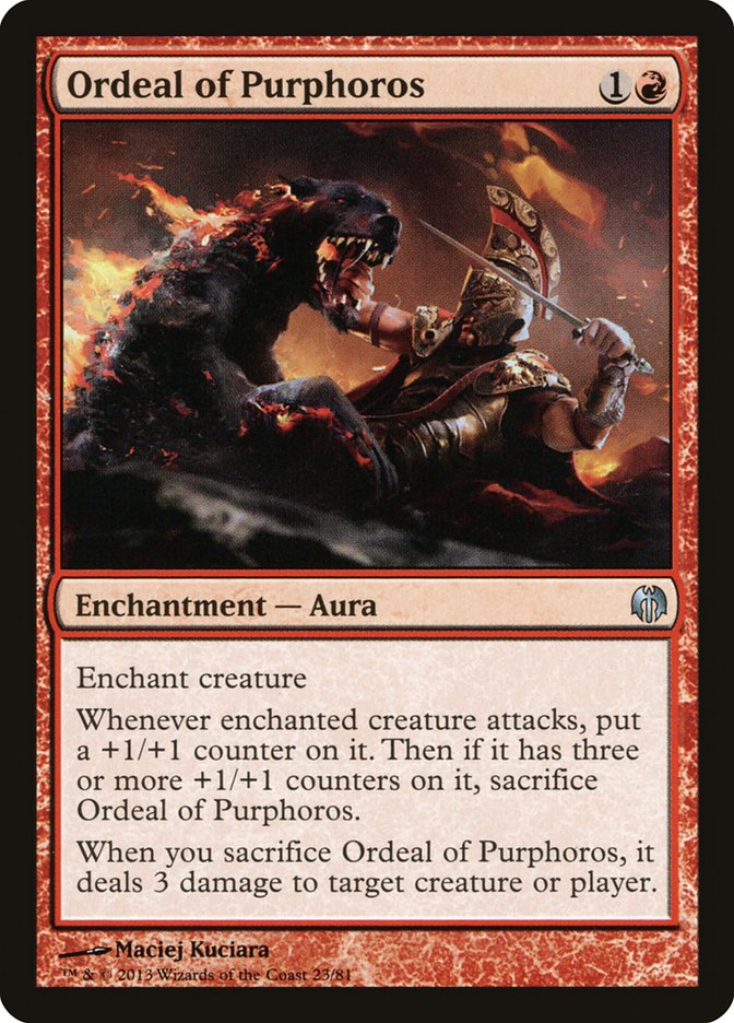 Ordeal of Purphoros [Duel Decks: Heroes vs. Monsters] | Dumpster Cat Games