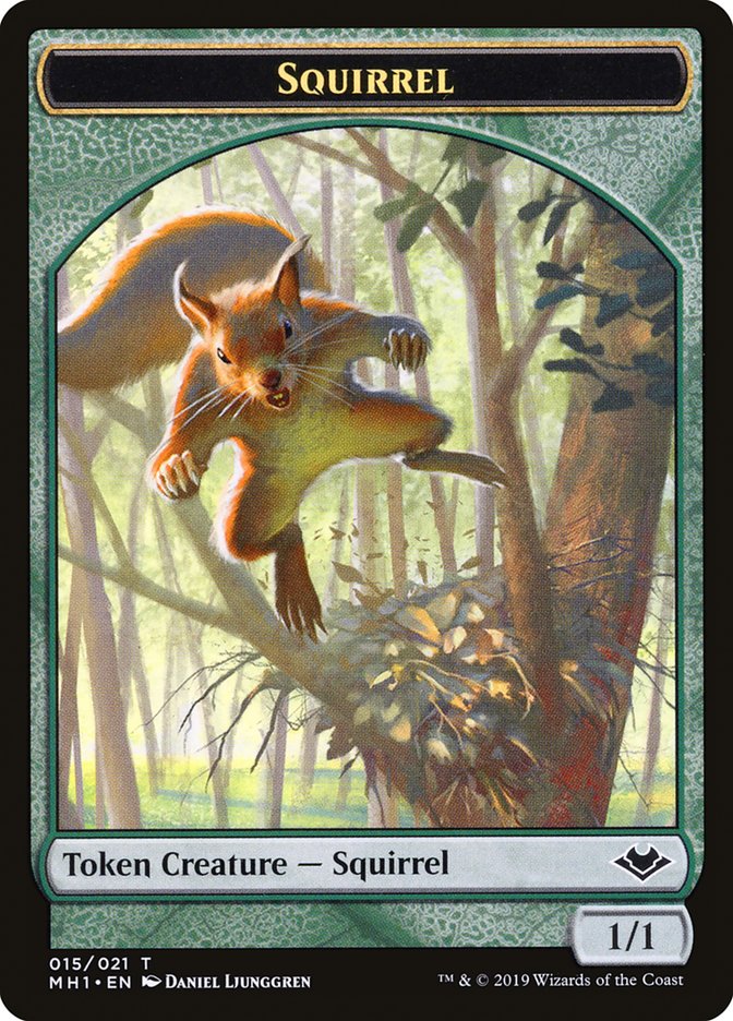 Illusion (005) // Squirrel (015) Double-Sided Token [Modern Horizons Tokens] | Dumpster Cat Games