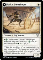 Tarkir Duneshaper // Burnished Dunestomper [March of the Machine] | Dumpster Cat Games