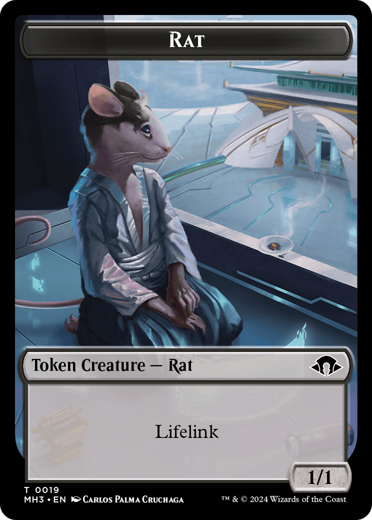 Eldrazi Spawn // Rat Double-Sided Token [Modern Horizons 3 Tokens] | Dumpster Cat Games