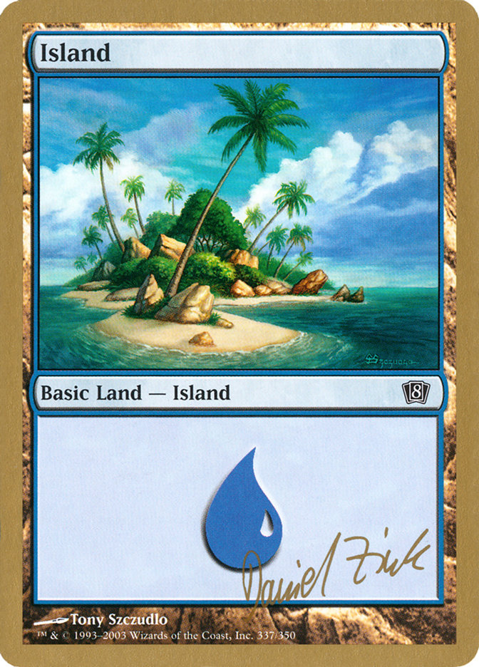 Island (dz337) (Daniel Zink) [World Championship Decks 2003] | Dumpster Cat Games