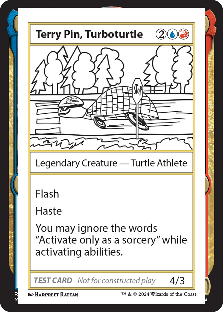 Terry Pin, Turboturtle [Mystery Booster 2 Playtest Cards] | Dumpster Cat Games