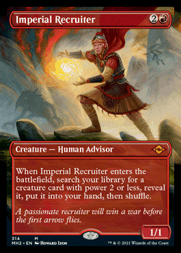 Imperial Recruiter (Borderless Alternate Art) [Modern Horizons 2] | Dumpster Cat Games