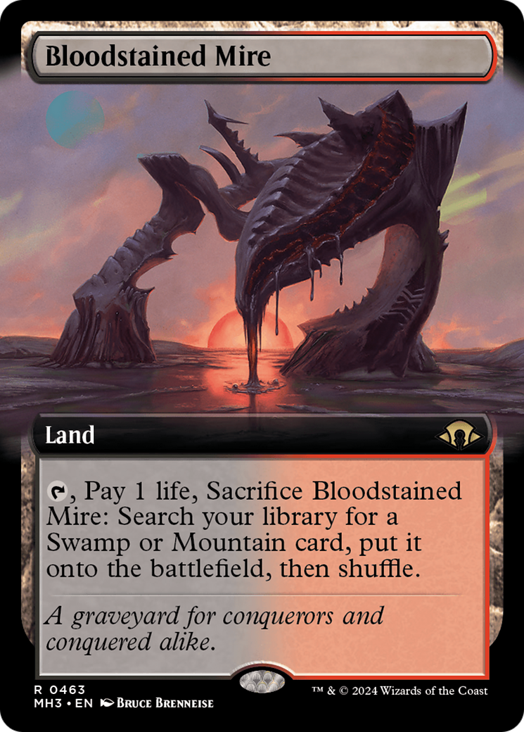 Bloodstained Mire (Extended Art) [Modern Horizons 3] | Dumpster Cat Games