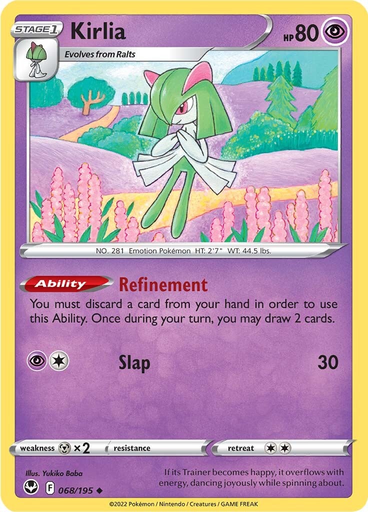 Kirlia (068/195) [Sword & Shield: Silver Tempest] | Dumpster Cat Games