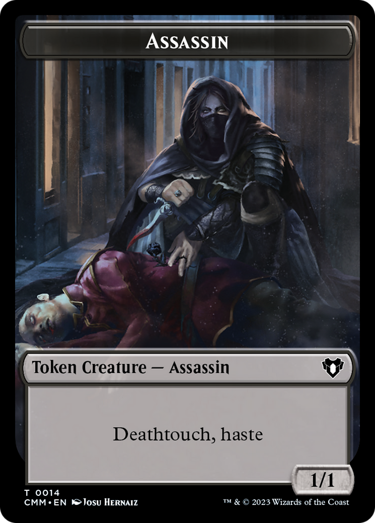 Assassin Token [Commander Masters Tokens] | Dumpster Cat Games