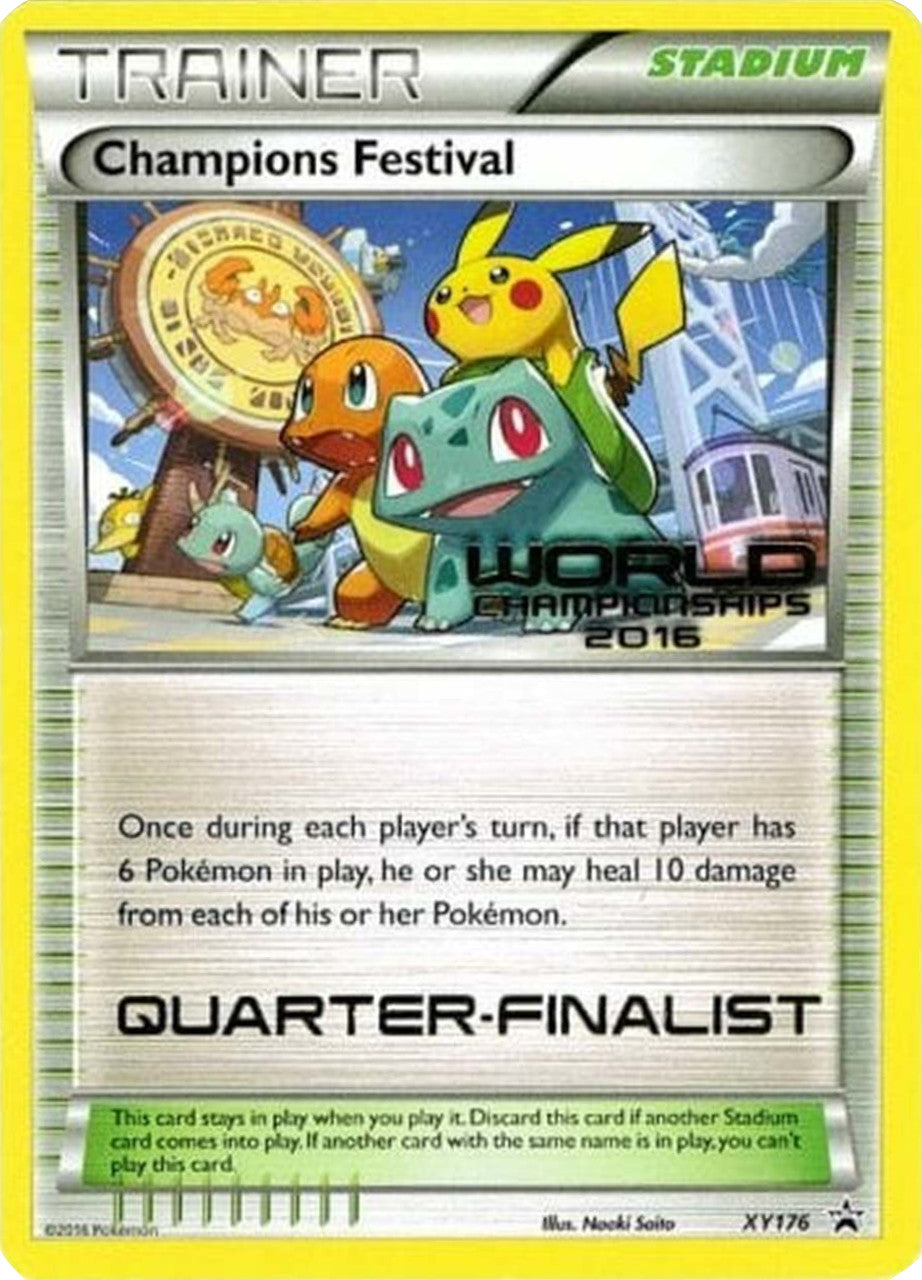 Champions Festival (XY176) (2016 Quarter Finalist) [XY: Black Star Promos] | Dumpster Cat Games