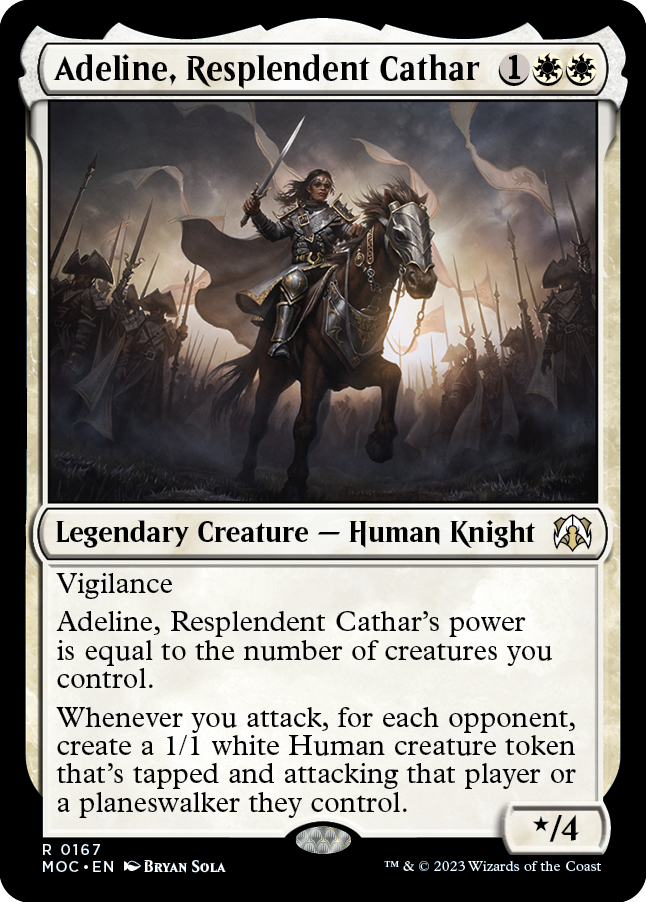 Adeline, Resplendent Cathar [March of the Machine Commander] | Dumpster Cat Games