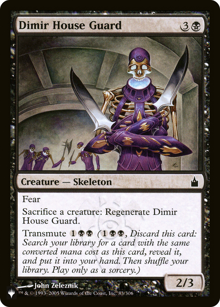 Dimir House Guard [The List Reprints] | Dumpster Cat Games