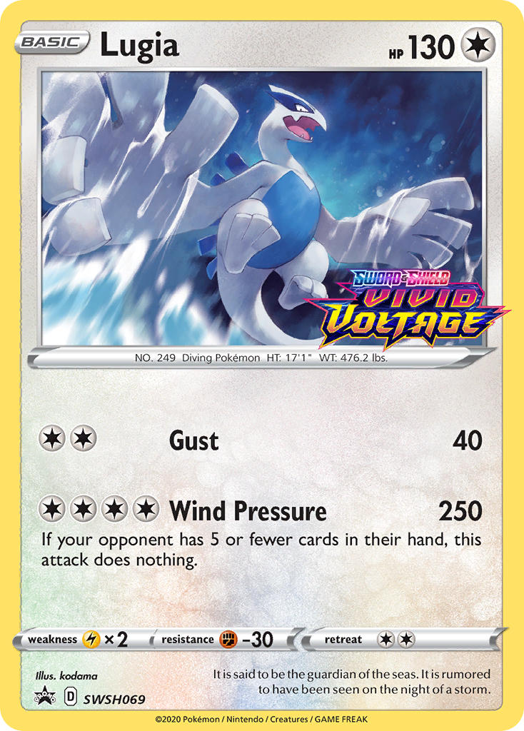 Lugia (SWSH069) (Prerelease Promo) [Sword & Shield: Black Star Promos] | Dumpster Cat Games