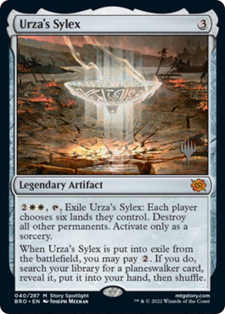 Urza's Sylex (Promo Pack) [The Brothers' War Promos] | Dumpster Cat Games