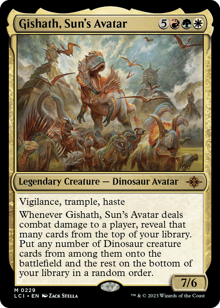 Gishath, Sun's Avatar [The Lost Caverns of Ixalan] | Dumpster Cat Games