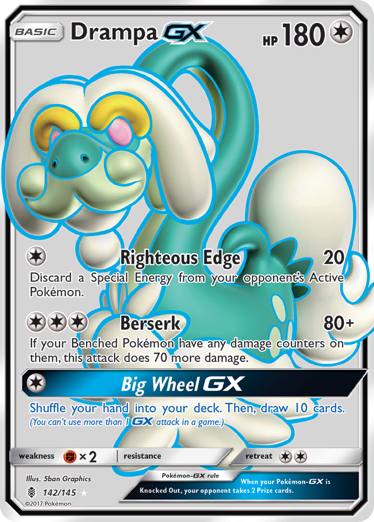 Drampa GX (142/145) [Sun & Moon: Guardians Rising] | Dumpster Cat Games