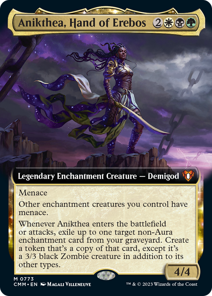 Anikthea, Hand of Erebos (Extended Art) [Commander Masters] | Dumpster Cat Games