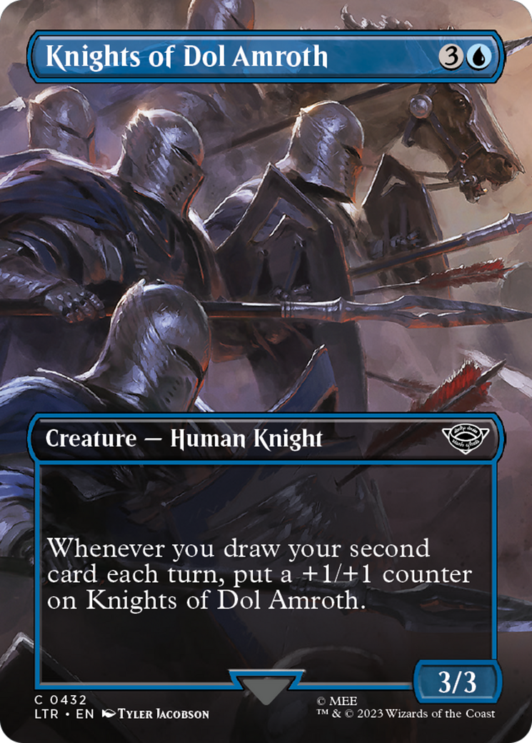 Knights of Dol Amroth (Borderless Alternate Art) [The Lord of the Rings: Tales of Middle-Earth] | Dumpster Cat Games