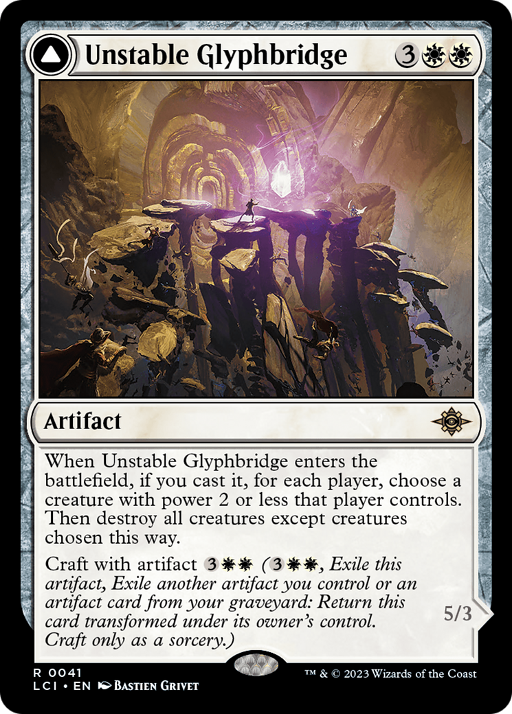 Unstable Glyphbridge // Sandswirl Wanderglyph [The Lost Caverns of Ixalan] | Dumpster Cat Games