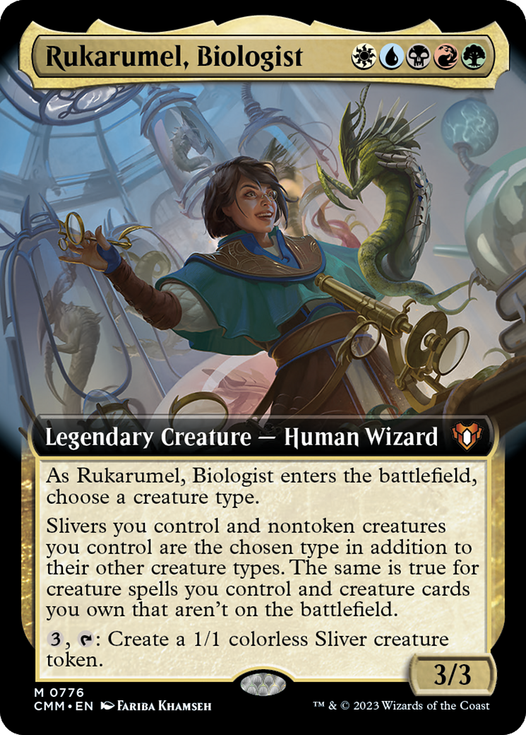 Rukarumel, Biologist (Extended Art) [Commander Masters] | Dumpster Cat Games