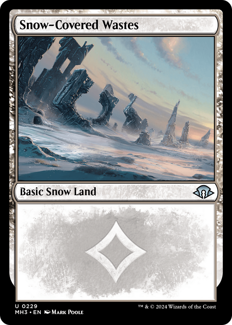 Snow-Covered Wastes (0229) [Modern Horizons 3] | Dumpster Cat Games