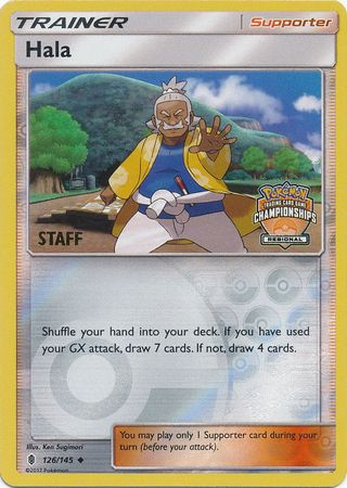 Hala (126/145) (Regional Championship Promo Staff) [Sun & Moon: Guardians Rising] | Dumpster Cat Games