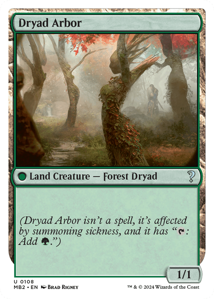 Dryad Arbor (White Border) [Mystery Booster 2] | Dumpster Cat Games