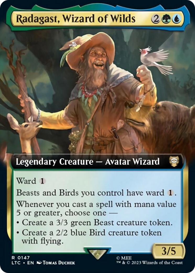 Radagast, Wizard of Wilds (Extended Art) [The Lord of the Rings: Tales of Middle-Earth Commander] | Dumpster Cat Games