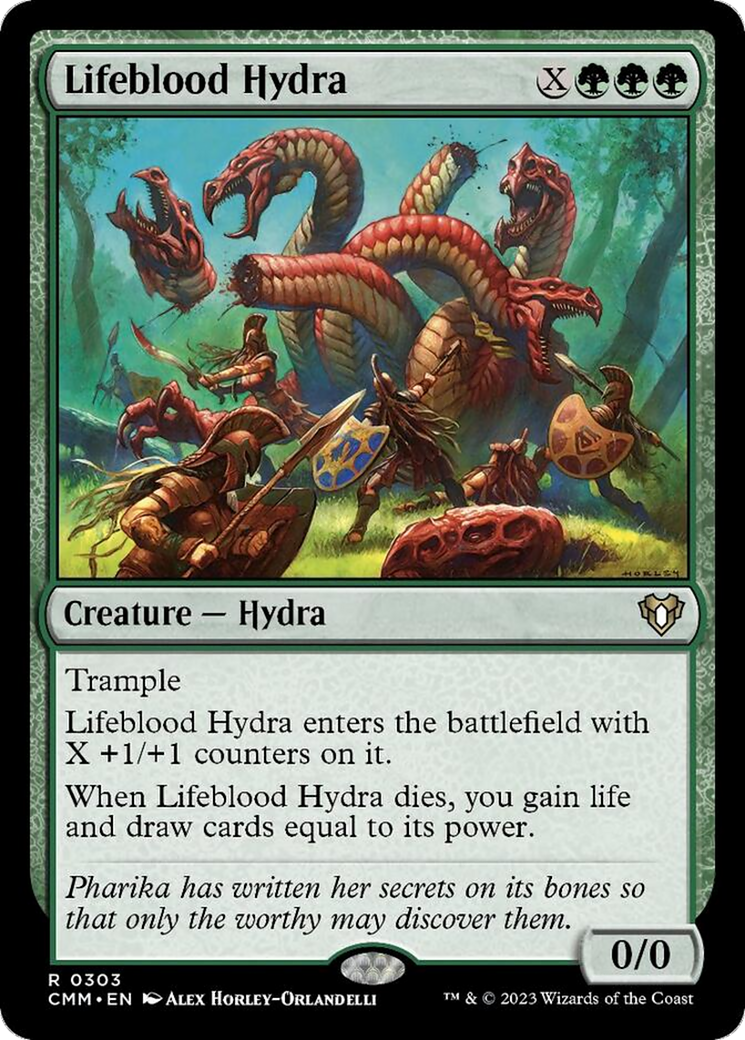 Lifeblood Hydra [Commander Masters] | Dumpster Cat Games