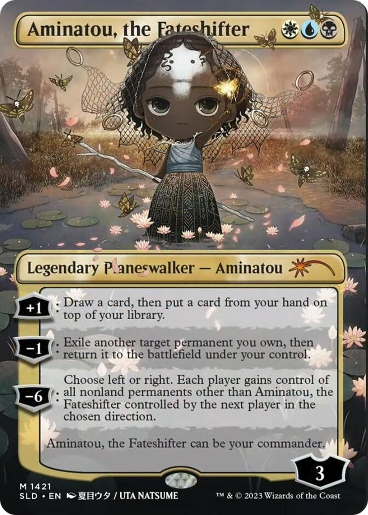 Aminatou, the Fateshifter (Rainbow Foil) [Secret Lair Drop Series] | Dumpster Cat Games