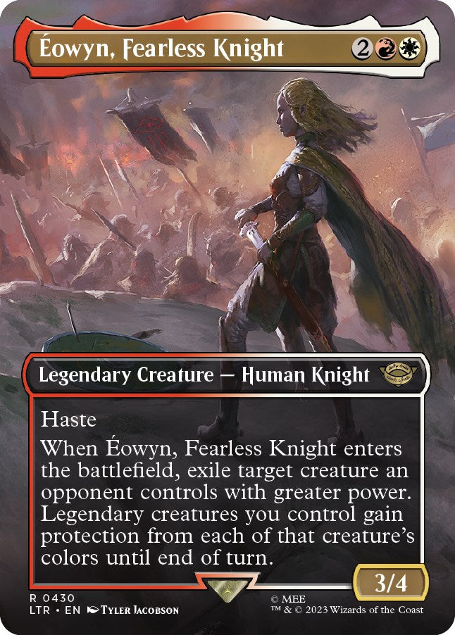 Eowyn, Fearless Knight (Borderless Alternate Art) [The Lord of the Rings: Tales of Middle-Earth] | Dumpster Cat Games