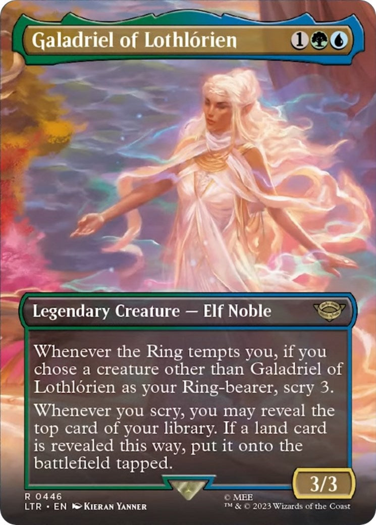 Galadriel of Lothlorien (Borderless Alternate Art) [The Lord of the Rings: Tales of Middle-Earth] | Dumpster Cat Games