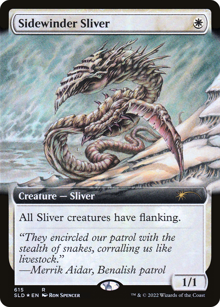 Sidewinder Sliver (Extended Art) [Secret Lair Drop Promos] | Dumpster Cat Games