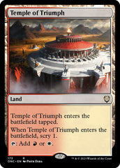 Temple of Triumph [Phyrexia: All Will Be One Commander] | Dumpster Cat Games