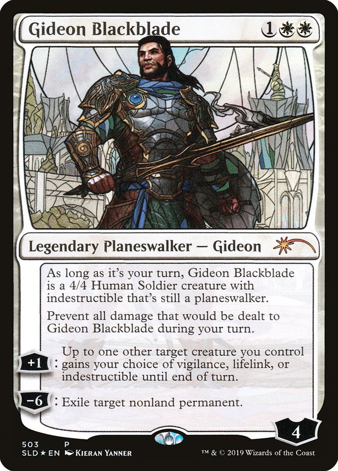 Gideon Blackblade (Stained Glass) [Secret Lair Drop Promos] | Dumpster Cat Games